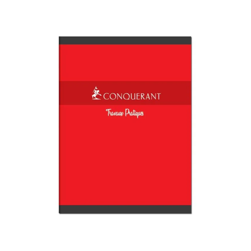 Conquérant - Cahier de travaux pratiques (TP) - 24 x 32 cm - 96 pages - grands carreaux (Seyes)