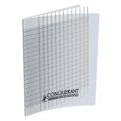 Conquérant - Cahier pour déficients visuels - 24 x 32 cm - 96 pages - grands carreaux (Seyes) - transparent
