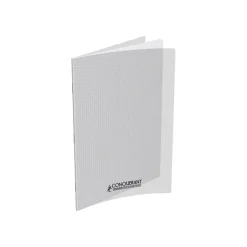 Conquérant Classique - Cahier polypro 24 x 32 cm - 96 pages - petits carreaux (5x5mm) - transparent
