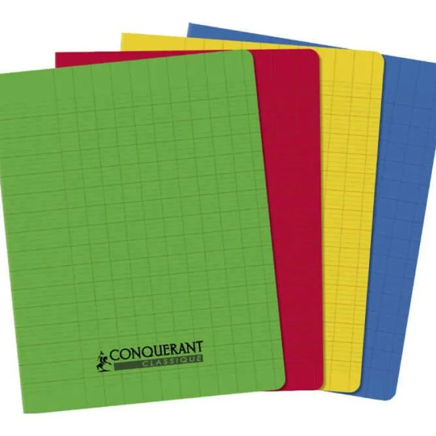 Conquérant Classique - Cahier Polypro - 17x22 -48 pages - Seyès - Assortis