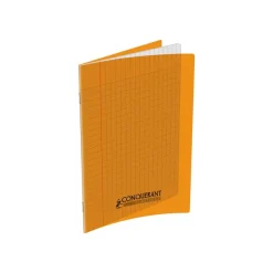 Conquérant Classique - Cahier polypro 17 x 22 cm - 96 pages - grands carreaux (Seyes) - orange