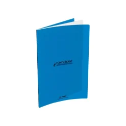Conquérant Classique - Cahier polypro 24 x 32 cm - 96 pages - grands carreaux (Seyes) - bleu
