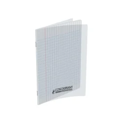 Conquérant Classique - Cahier polypro 17 x 22 cm - 140 pages - grands carreaux (Seyes) - transparent