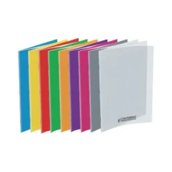 Conquérant Classique - Cahier polypro A4 (21x29,7cm) - 96 pages - grands carreaux (Seyes) - disponible dans différentes couleurs