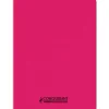 Conquérant Classique - Cahier polypro 24 x 32 cm - 96 pages - petits carreaux (5x5) - Rose