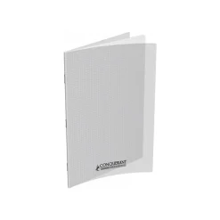 Conquérant Classique - Cahier polypro 24 x 32 cm - 48 pages - petits carreaux (5x5mm) - transparent