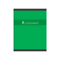 Conquérant Sept - Cahier 17 x 22 cm - 96 pages - petits carreaux (5x5mm) - disponible dans différentes couleurs