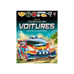 Construis tes voitures - Construis… avec des autocollants - par Tudhope Simon - livre d'activités