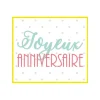Créastyl Simple - Étiquettes cadeau "joyeux anniversaire" - 4 cm x 3.5 cm