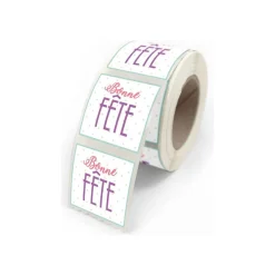 Créastyl Simple - Étiquettes cadeau "Bonne fête" - 4 cm x 3.5 cm