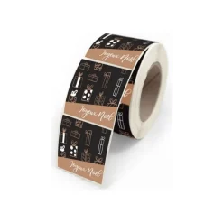 Créastyl Simple - Étiquettes cadeau "Joyeux Noël" - 4 cm x 3.5 cm