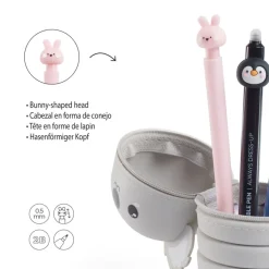 Crayon mécanique 0,5 mm 2B Back2Fun - tête lapin - design ludique - recharge 12 mines incluse
