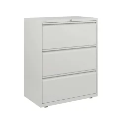 Crédence métallique monobloc - 3 tiroirs - H102 x L80 x P48 cm - beige