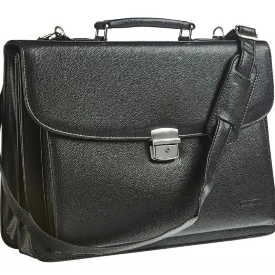 Cristo Affaires - Cartable rigide 3 compartiments - noir