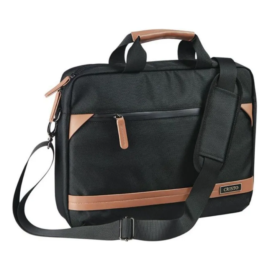 Cristo Recycled - Sacoche pour ordinateur portable 15,6" - noir