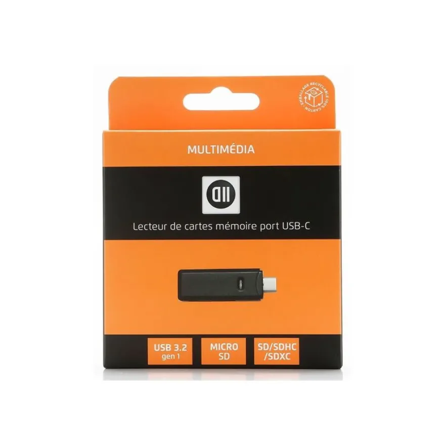 D2 Diffusion - Lecteur de carte (SD, microSD, SDHC, SDXC) - USB-C 3.2 Gen 1