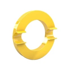 Dahle - Aimant super puissant Neodym - 8 cm de diamètre - avec porte marqueur - jaune