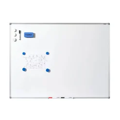 DAHLE - Tableau blanc laqué 45 x 60 cm - magnétique - cadre alu renforcé