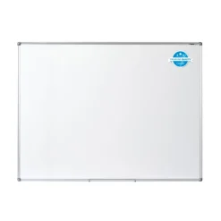 DAHLE - Tableau blanc émaillé 90 x 120 cm - magnétique - cadre alu renforcé