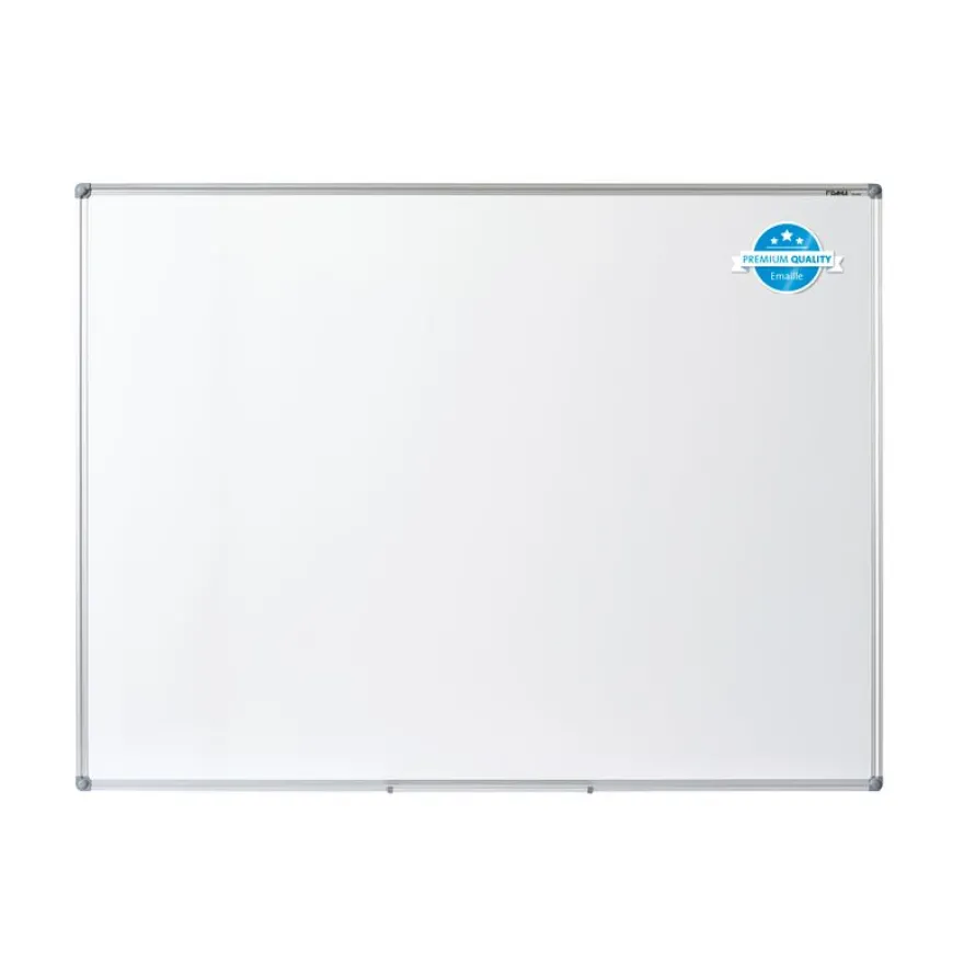 DAHLE - Tableau blanc émaillé 60 x 90 cm - magnétique - cadre alu renforcé