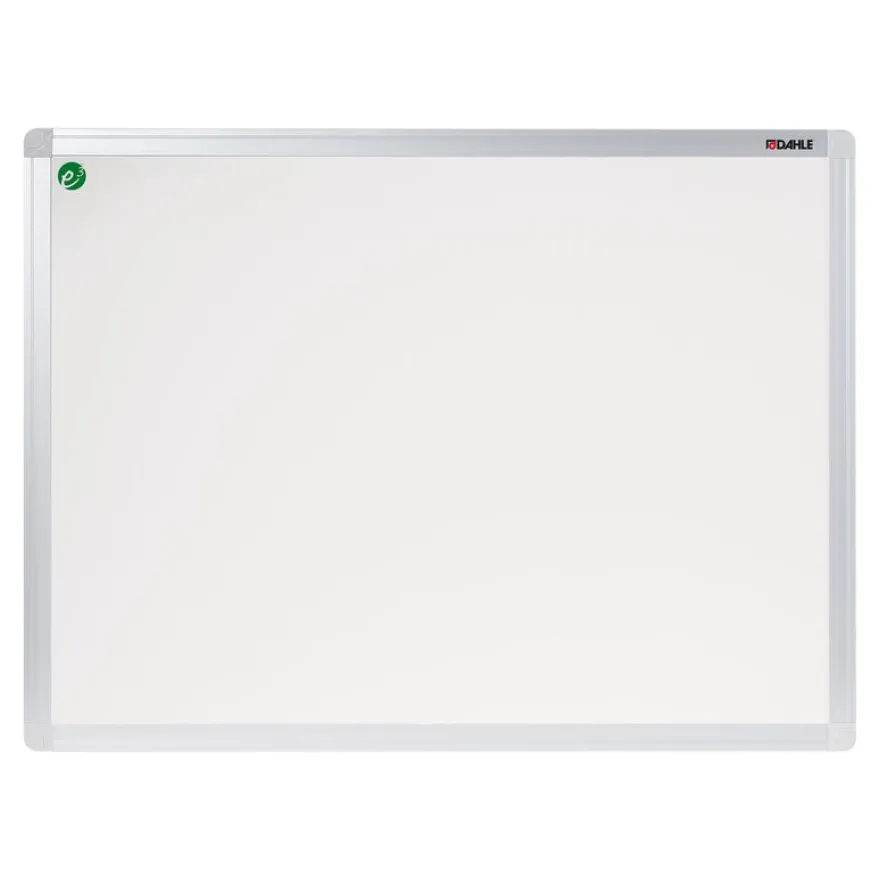 DAHLE - Tableau blanc émaillé 100 x 200 cm - magnétique - cadre alu renforcé