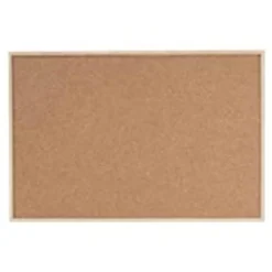 DAHLE - Tableau d'affichage en liège naturel 40 x 60 cm - cadre en bois