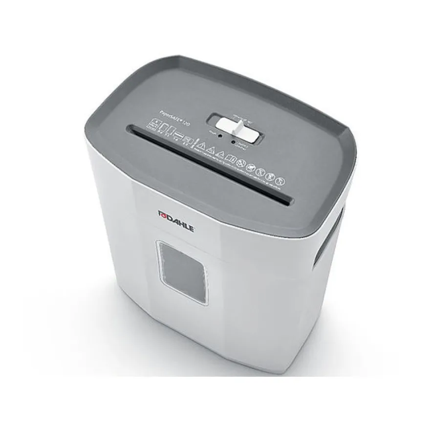 Dahle PaperSAFE 23120 - destructeur de documents coupe croisée - 8 feuilles - Corbeille 12 litres