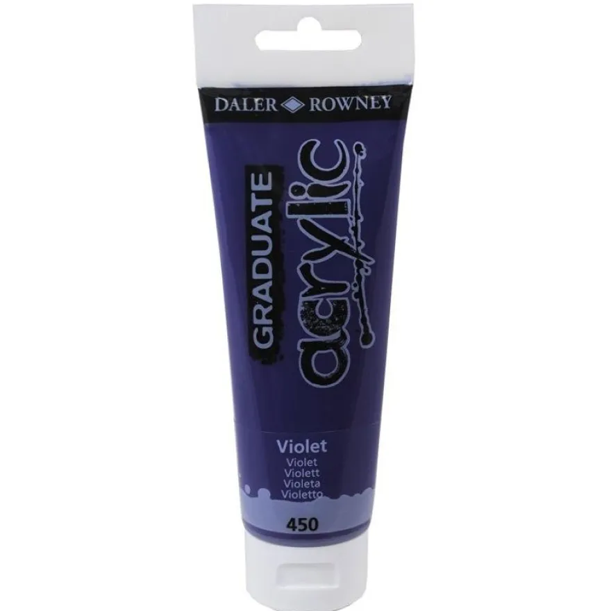 Daler-Rowney Graduate - Peinture acrylique - 120 ml - violet cadmium