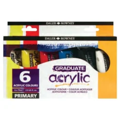 Daler-Rowney Graduate - Peinture acrylique - pack de 6 - 75 ml
