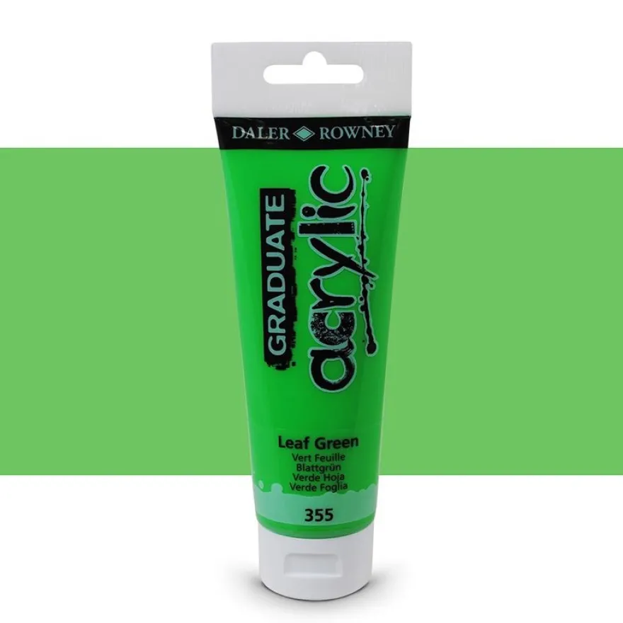 Daler-Rowney Graduate - Peinture acrylique - 120 ml - vert feuille