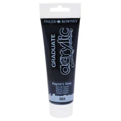 Daler-Rowney Graduate - Peinture acrylique - 120 ml - gris de Payne