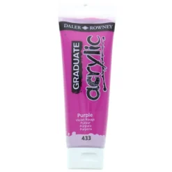 Daler-Rowney Graduate - Peinture acrylique - pourpre - 120 ml