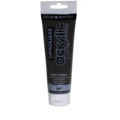 Daler-Rowney Graduate - Peinture acrylique - 120 ml - terre d'ombre naturelle