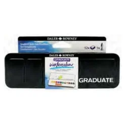 Daler-Rowney Graduate Student Set - Ensemble de peinture aquarelle - 12 couleurs