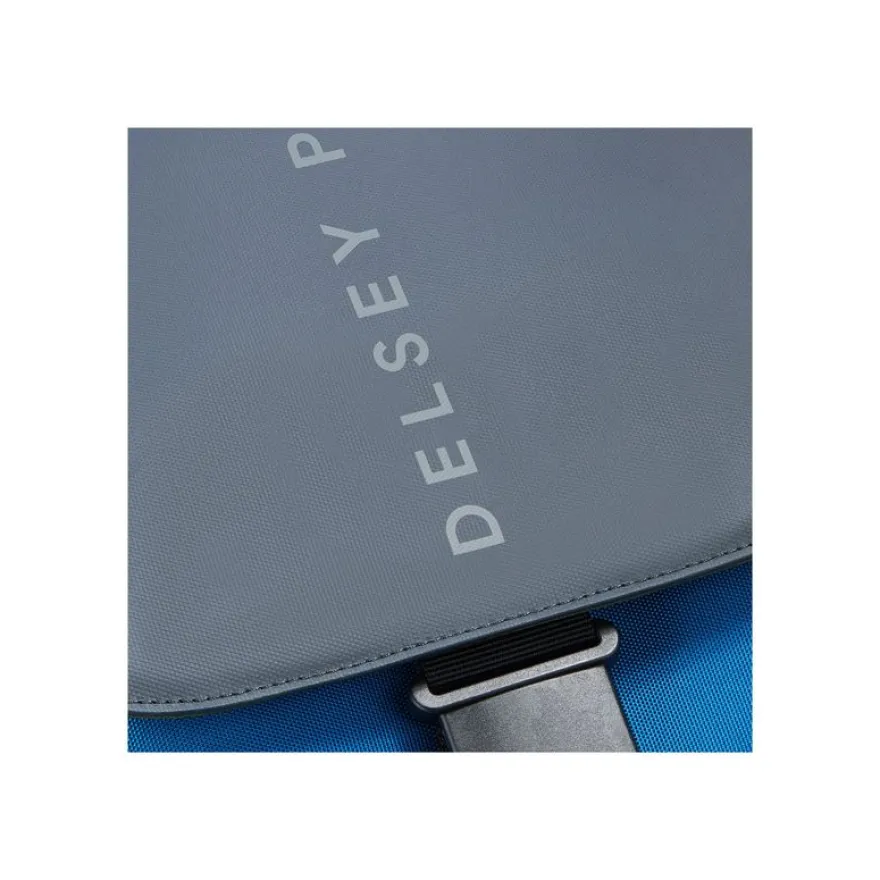 Delsey Securflap - Sacoche pour ordinateur portable - 455 x 315 x 145 mm - bleu