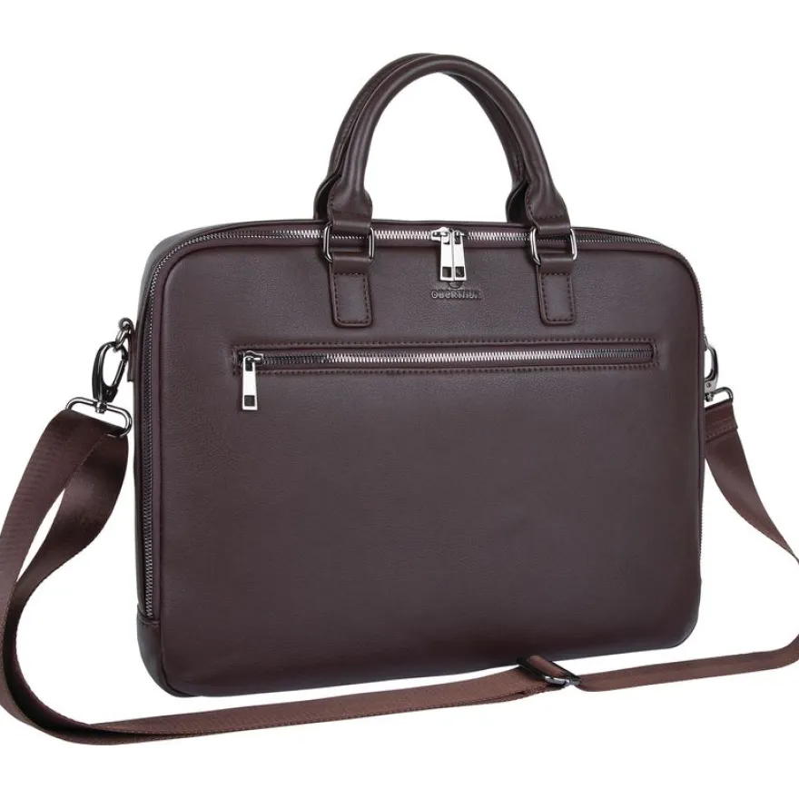 Detroit - sacoche ordinateur slim 15,6'' - marron