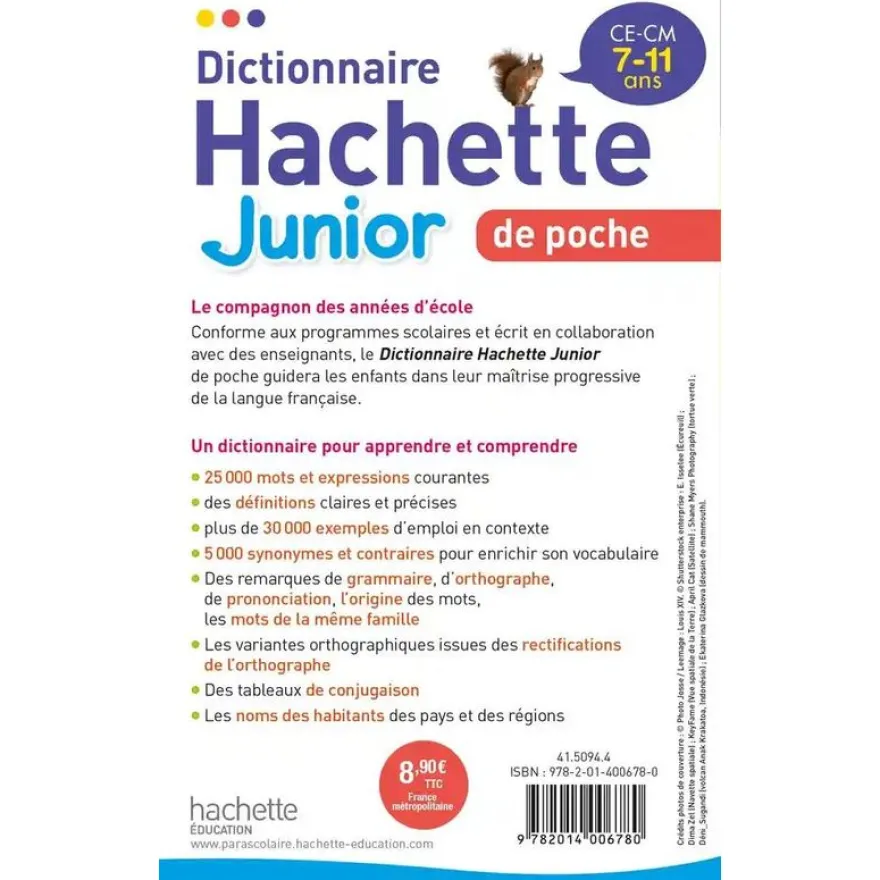 Dictionnaire Hachette Junior de Poche CE-CM