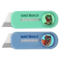 DINO WORLD - Cutter-gomme - porte-gomme
