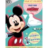 Disney 100 Mickey et ses amis - Joue et colorie - Tout sur Mickey - Livre de coloriage et jeux avec stickers et figurines - Dès 4 ans