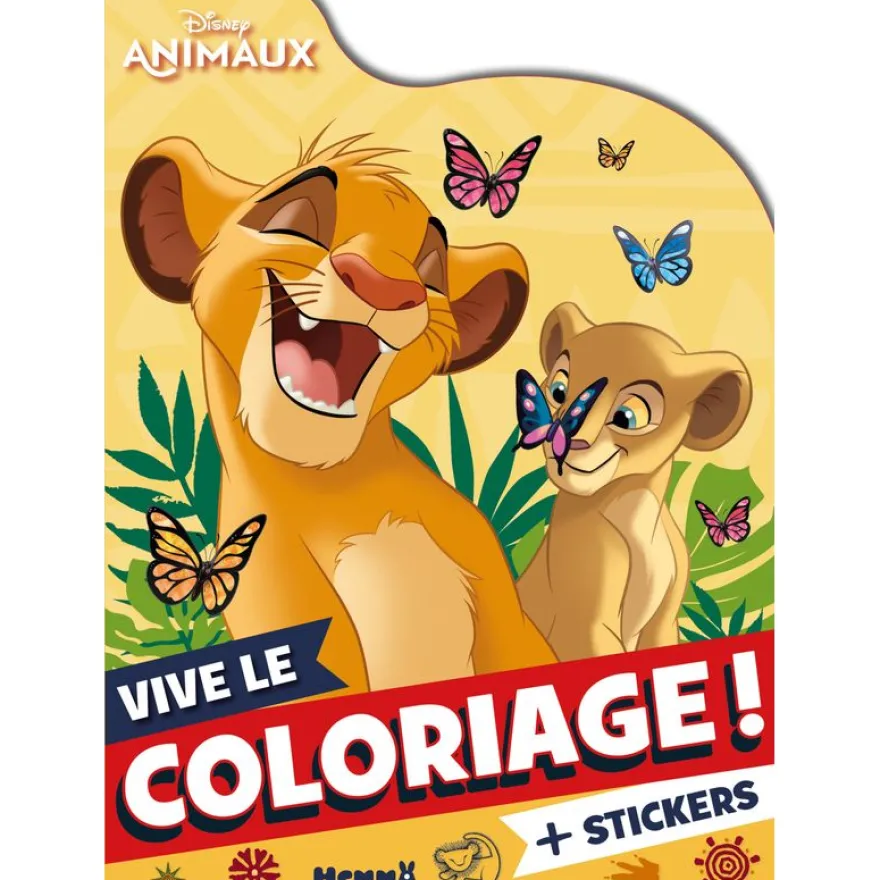 DISNEY ANIMAUX - VIVE LE COLORIAGE ! (SIMBA ET NALA)