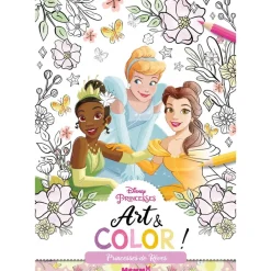 Disney Princesses - Art & Color ! - Princesses de rêves - Livre de coloriage - Dès 6 ans