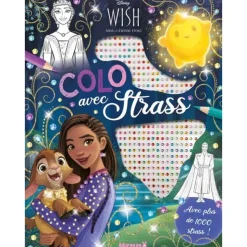 Disney Wish - Colo avec strass - Avec plus de 1000 strass ! - livre de coloriage / d'activités