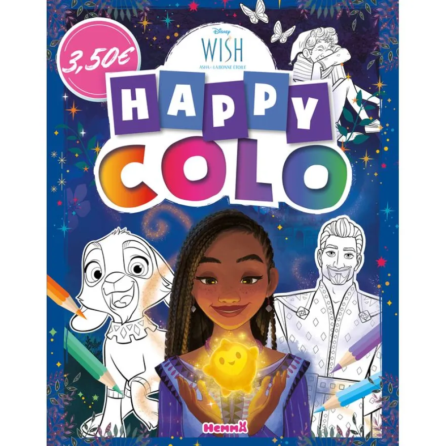 Disney Wish Happy Colo Livre de coloriage Dès 5 ans