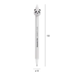 Duo de stylos effaçables panda et ours Back2Fun - encre bleue et pointe 0,5 mm - design mignon