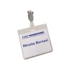 Durable - 50 Porte-badges de nom à pince - 60 x 90 mm - plastique