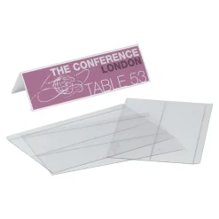 Durable - 10 Porte-noms PVC pliables - 12,2 x 21 cm