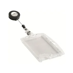 Durable - 10 Portes badge de nom avec enrouleur - 54 x 85 mm - 2 cartes
