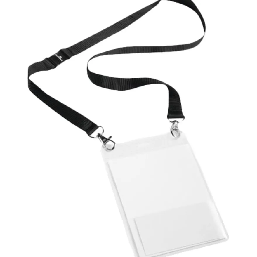 Durable - 10 Portes badge événementiel A6 - avec lacet textile