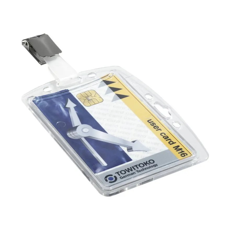 Durable - 25 Portes badges de sécurité fermé - 54 x 85 mm - 1 carte