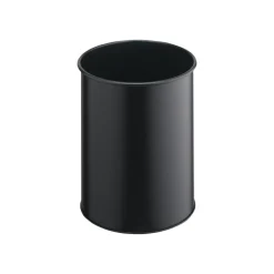 Durable - Corbeille à papier métallique ronde 15L - noir